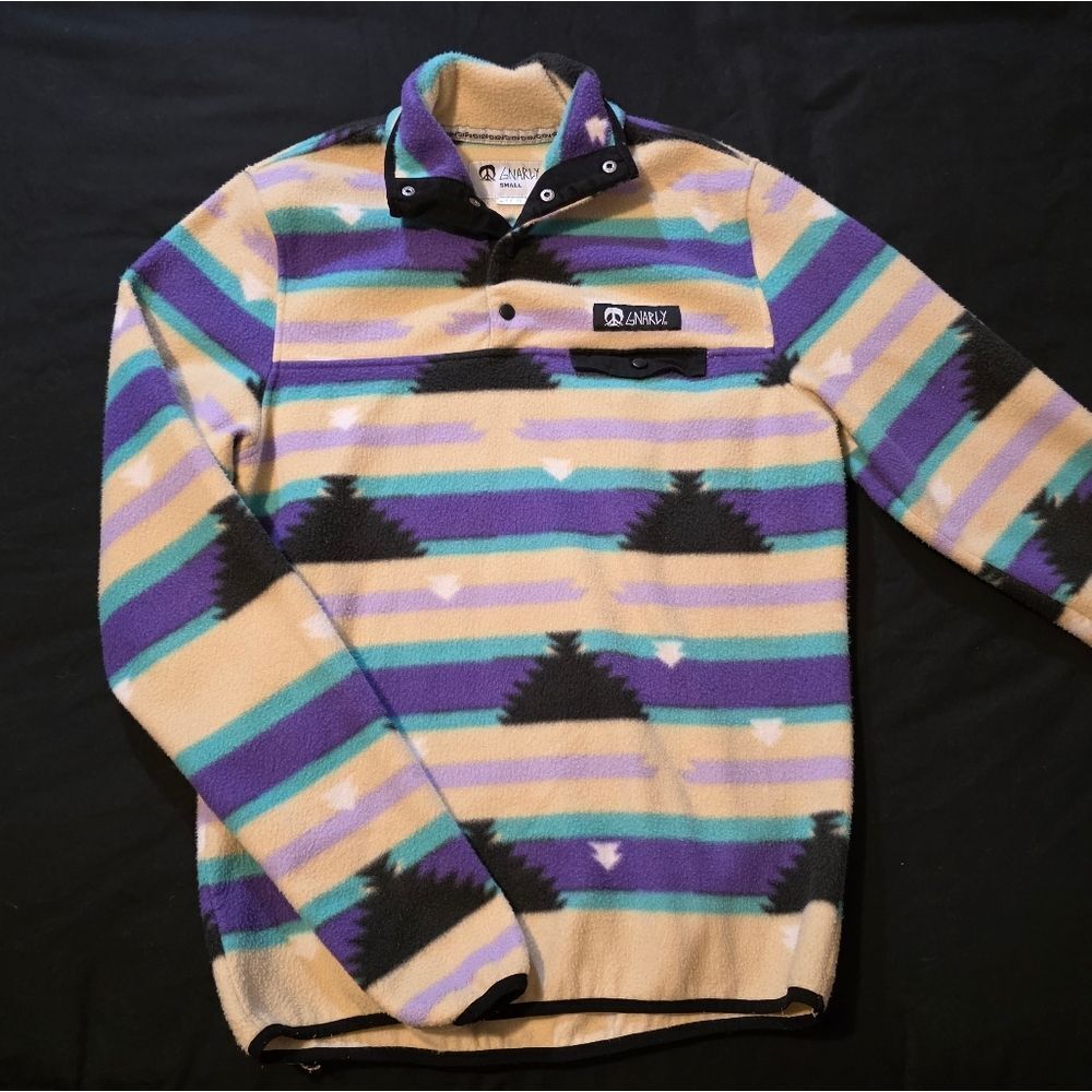 Gnarly Fleece Pullover Mems Small